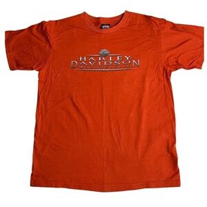 Vintage Harley Davidson Biker Bob's Motown Tee XL USA Made Michigan